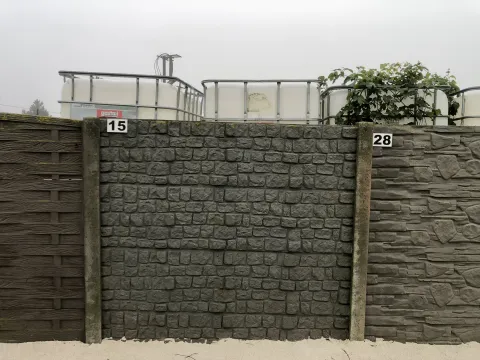Betónový plot Natália, vzor 15