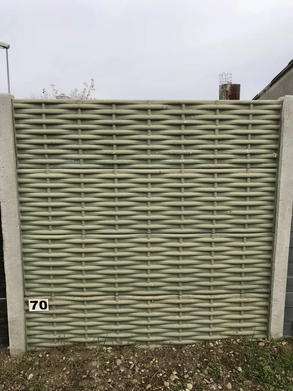 Betónový plot Blanka, vzor 70