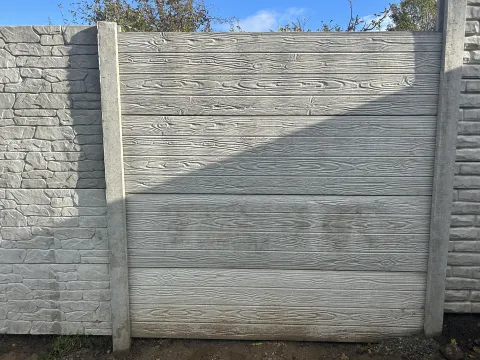 Betónový plot, ukážka vzoru dosiek