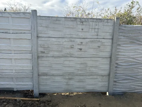Betónový plot, ukážka vzoru dosiek